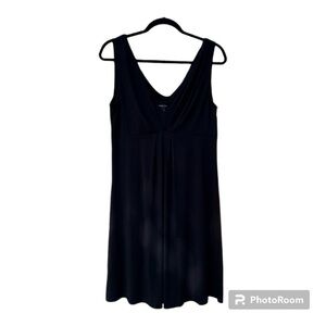 Comfy, little, black, Spense dress, size large, stretch, scoop back.